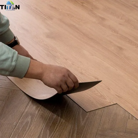 4mm Lvt Loose Lay Click Lock Pisos PVC Madera Lvt Auto Adeshivo 