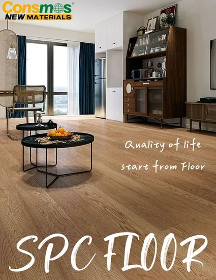 4mm Commercial Spc Flooring with Floorscore Certificate 30 Years Warranty 100% Waterproof Vinyl Click Flooring 