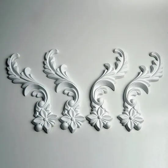 PU Artistic Wall Panel Art Wall Ornament Accessories Onlays Furniture Moldings for Decorative Material 