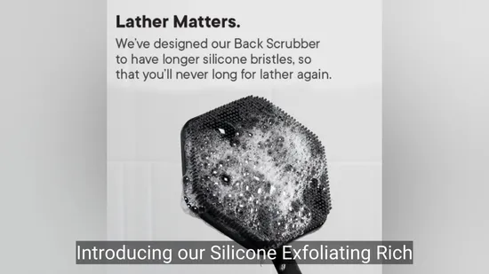 Food Grade Silicone Back Sponge for Shower 