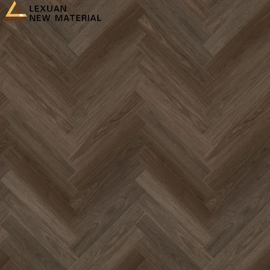 Lvt CE Brown Wood Grain PVC Click Vinyl Floorichinese Manufacturer Commercial/Residential 