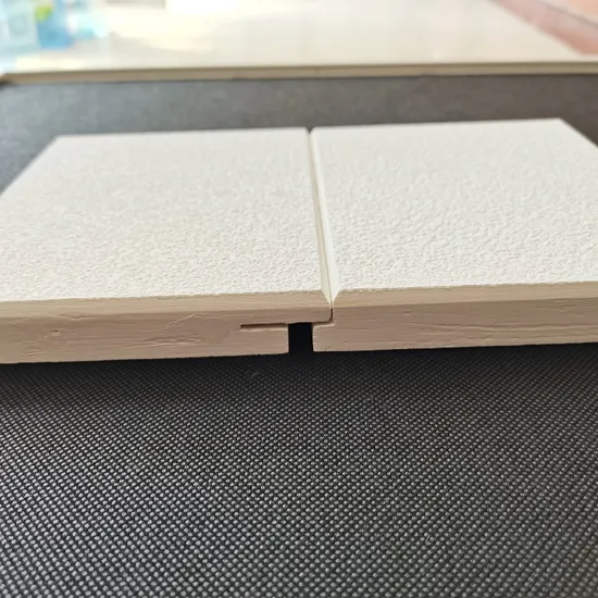 Excellent Moisture Resistance Acoustic Panels Soundproof Fiberglass Ceiling Tile Suspended System 