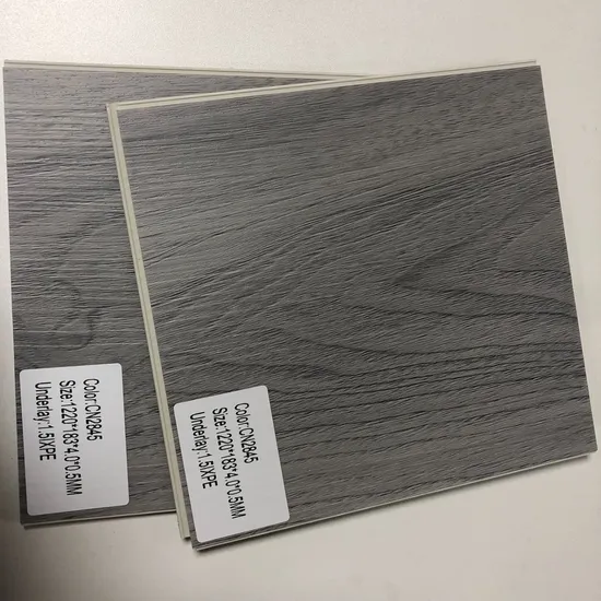 Soundproof and Formaldehyde Free Vinyl Locking Wooden Flooring for Hotels 