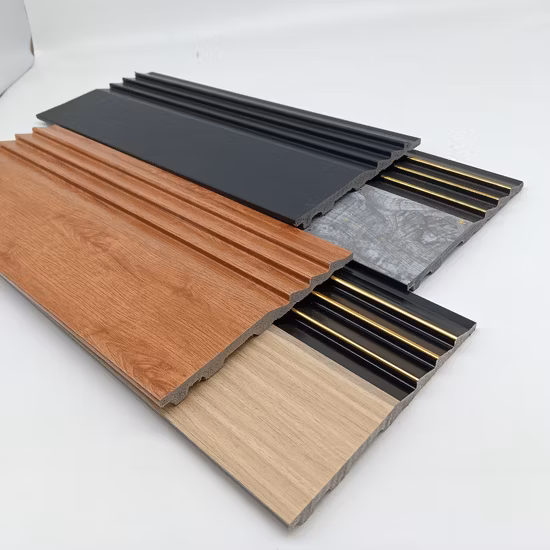 Waterproof Wall Cladding PS Ceiling Wall Panel Charcoal Louver Panel